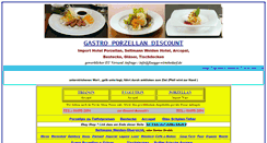 Desktop Screenshot of gastroporzellandiscount.de