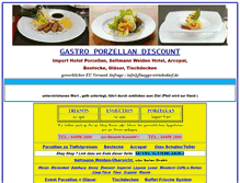 Tablet Screenshot of gastroporzellandiscount.de